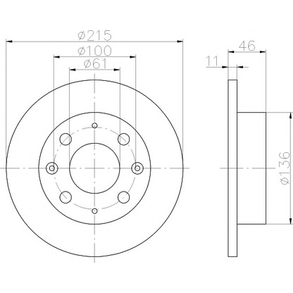 Photo Brake Disc MINTEX MDC201