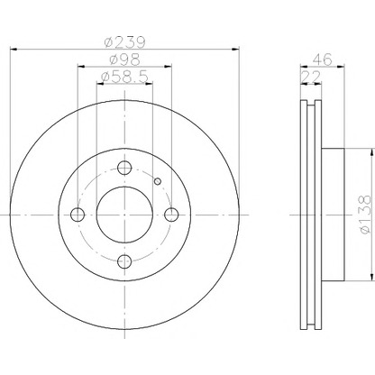 Foto Disco de freno MINTEX MDC383