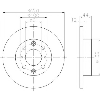 Foto Disco de freno MINTEX MDC415