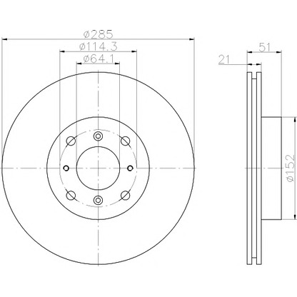 Foto Disco de freno MINTEX MDC440