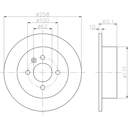 Foto Disco de freno MINTEX MDC470