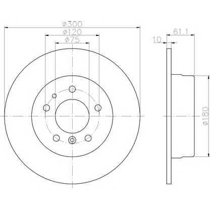 Foto Disco de freno MINTEX MDC483