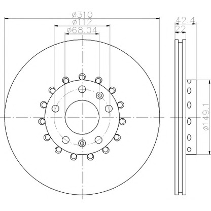 Photo Brake Disc MINTEX MDC2063