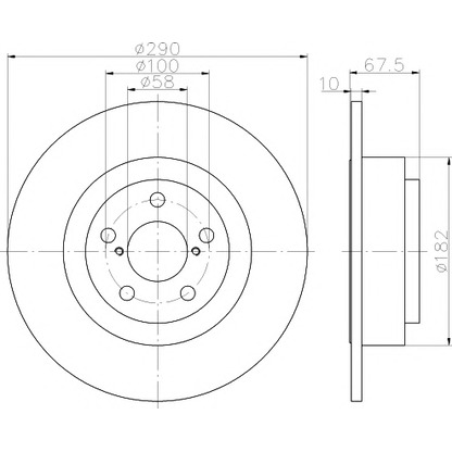 Foto Disco de freno MINTEX MDC1805