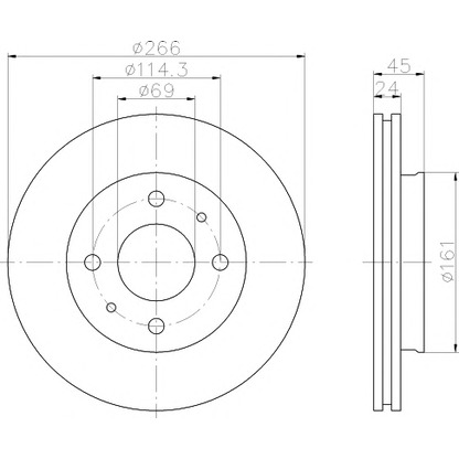 Foto Disco  freno MINTEX MDC673