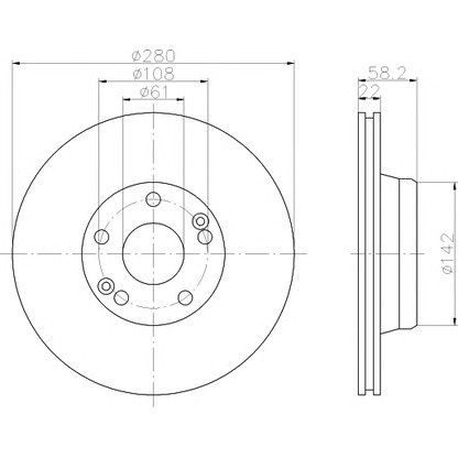 Photo Brake Disc MINTEX MDC739