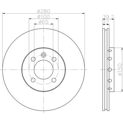 Foto Disco de freno MINTEX MDC744