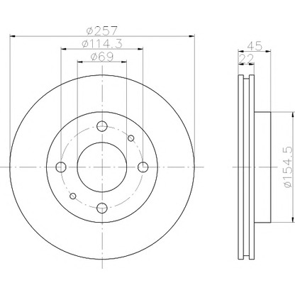 Photo Brake Disc MINTEX MDC798