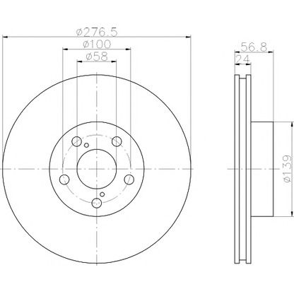 Photo Brake Disc MINTEX MDC804