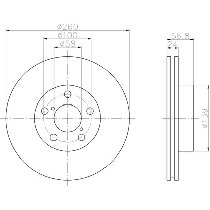 Фото Тормозной диск MINTEX MDC809