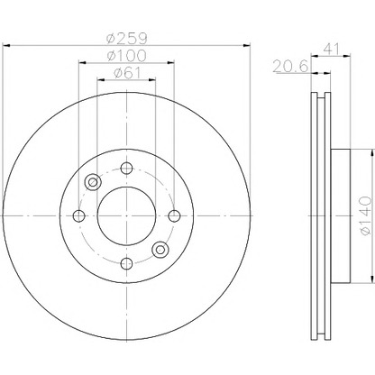 Foto Disco de freno MINTEX MDK0128