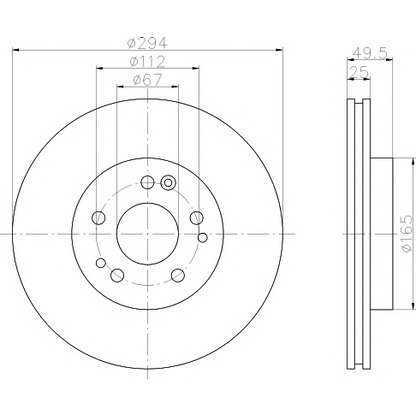 Photo Brake Disc MINTEX MDC851