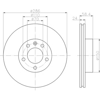 Foto Disco de freno MINTEX MDC866