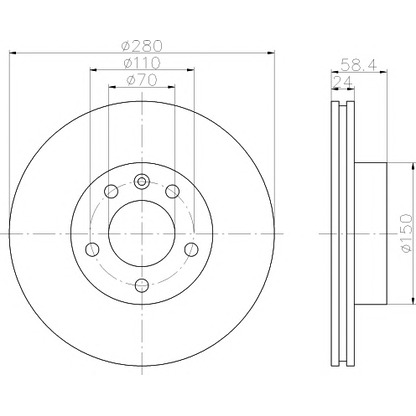 Foto Disco  freno MINTEX MDC970