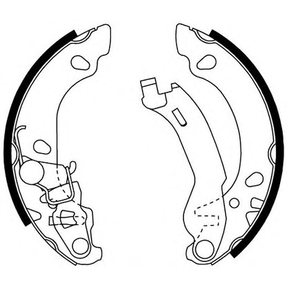 Photo Brake Shoe Set MINTEX MFR545