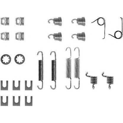 Photo Accessory Kit, brake shoes MINTEX MBA554