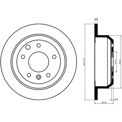 Photo Brake Disc MINTEX MDC447