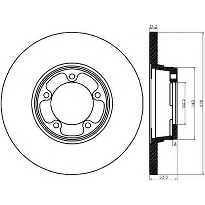 Photo Brake Disc MINTEX MDC354