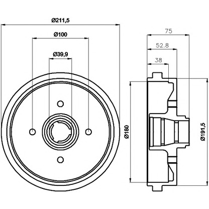 Photo Tambour de frein MINTEX MBD014