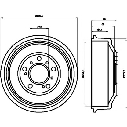 Photo Brake Drum MINTEX MBD041