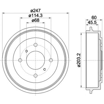 Фото Тормозной барабан MINTEX MBD144