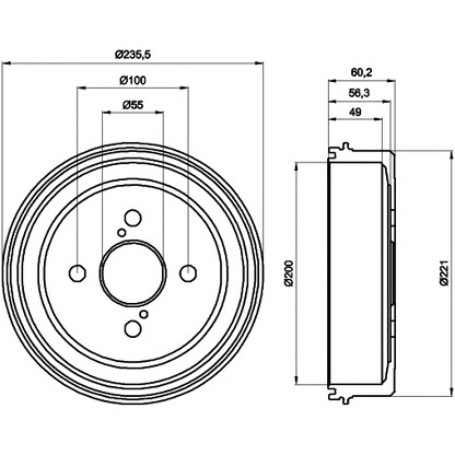 Photo Brake Drum MINTEX MBD209