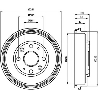 Photo Brake Drum MINTEX MBD207