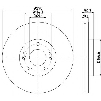 Photo Brake Disc MINTEX MDC2502