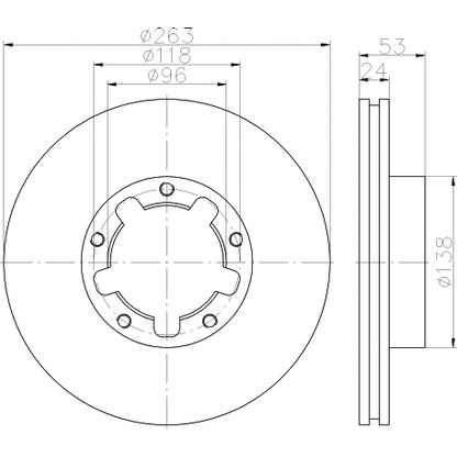 Photo Brake Disc MINTEX MDC2077