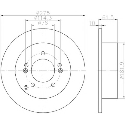 Photo Brake Disc MINTEX MDC2108