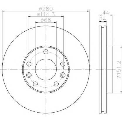 Foto Disco de freno MINTEX MDC2195