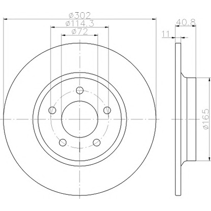 Photo Disque de frein MINTEX MDC2202