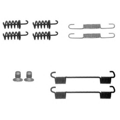 Photo Accessory Kit, parking brake shoes MINTEX MBA874