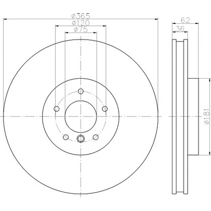 Photo Brake Disc MINTEX MDC2330