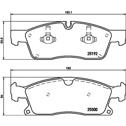 Photo Brake Pad Set, disc brake MINTEX MDB3239