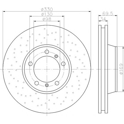 Foto Disco  freno MINTEX MDC2354L