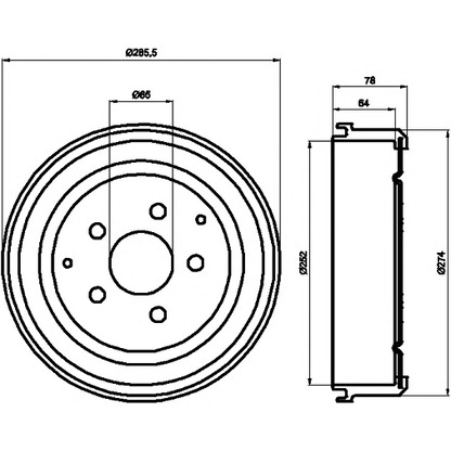 Photo Tambour de frein MINTEX MBD296