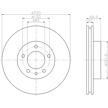 Фото Тормозной диск MINTEX MDC1610L