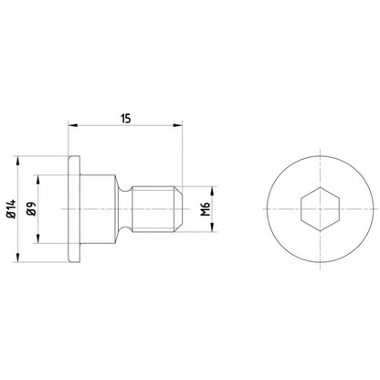 Foto Tornillo, disco de freno MINTEX TPM0001