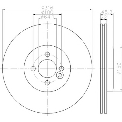 Photo Brake Disc MINTEX MDC2523