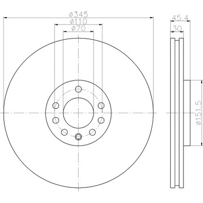 Photo Brake Disc MINTEX MDC2385