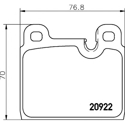 Photo Brake Pad Set, disc brake MINTEX MDB1455