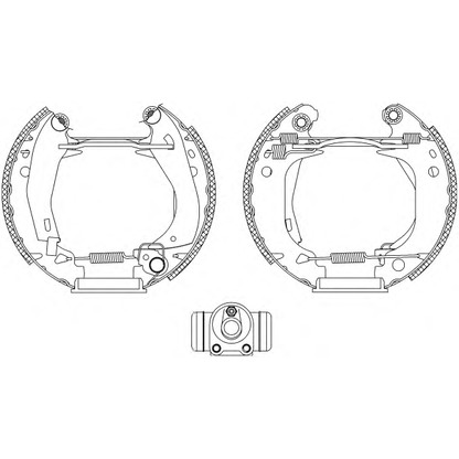 Photo Brake Shoe Set MINTEX MSP055