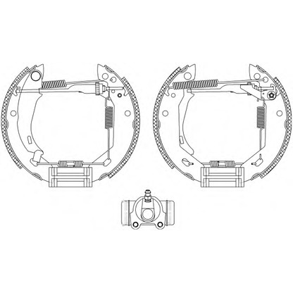 Photo Brake Shoe Set MINTEX MSP086