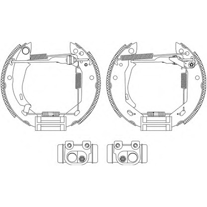 Photo Brake Shoe Set MINTEX MSP074