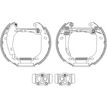 Photo Brake Shoe Set MINTEX MSP310