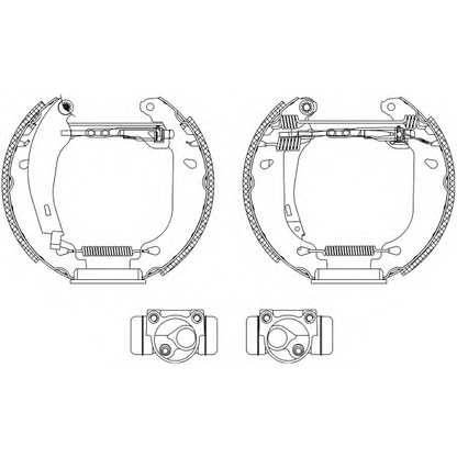 Photo Brake Shoe Set MINTEX MSP054