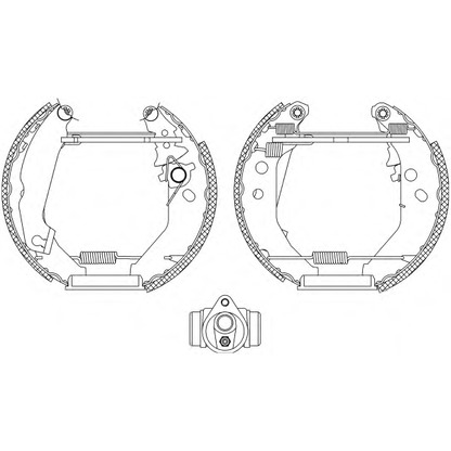 Photo Brake Shoe Set MINTEX MSP185