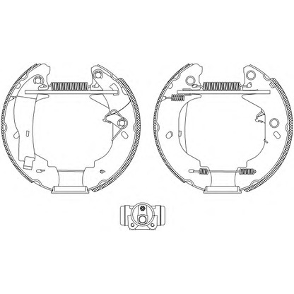 Photo Brake Shoe Set MINTEX MSP114