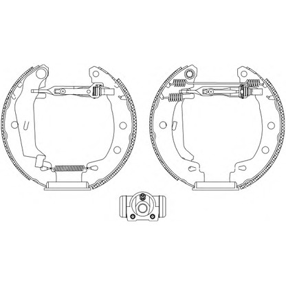 Photo Brake Shoe Set MINTEX MSP210